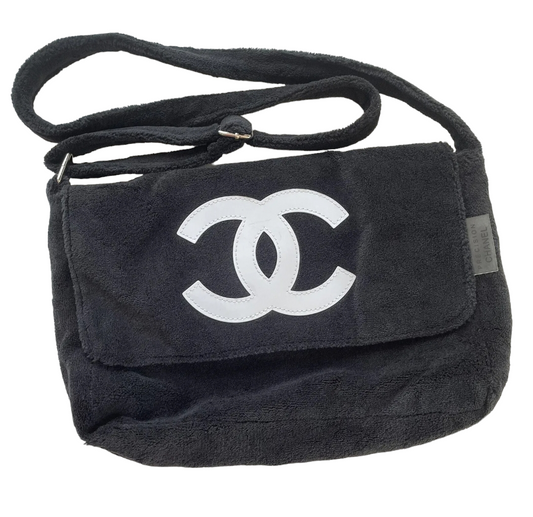 Chanel Precision Novelty Terry Cloth Messenger Shoulder bag